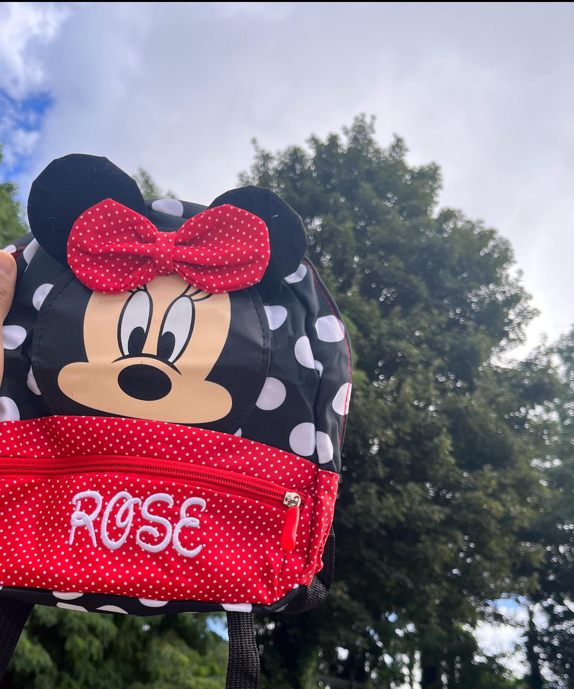 Sac à dos maternelle Minnie personnalisé – Sac enfant fille crèche ou école – Cadeau première rentrée
