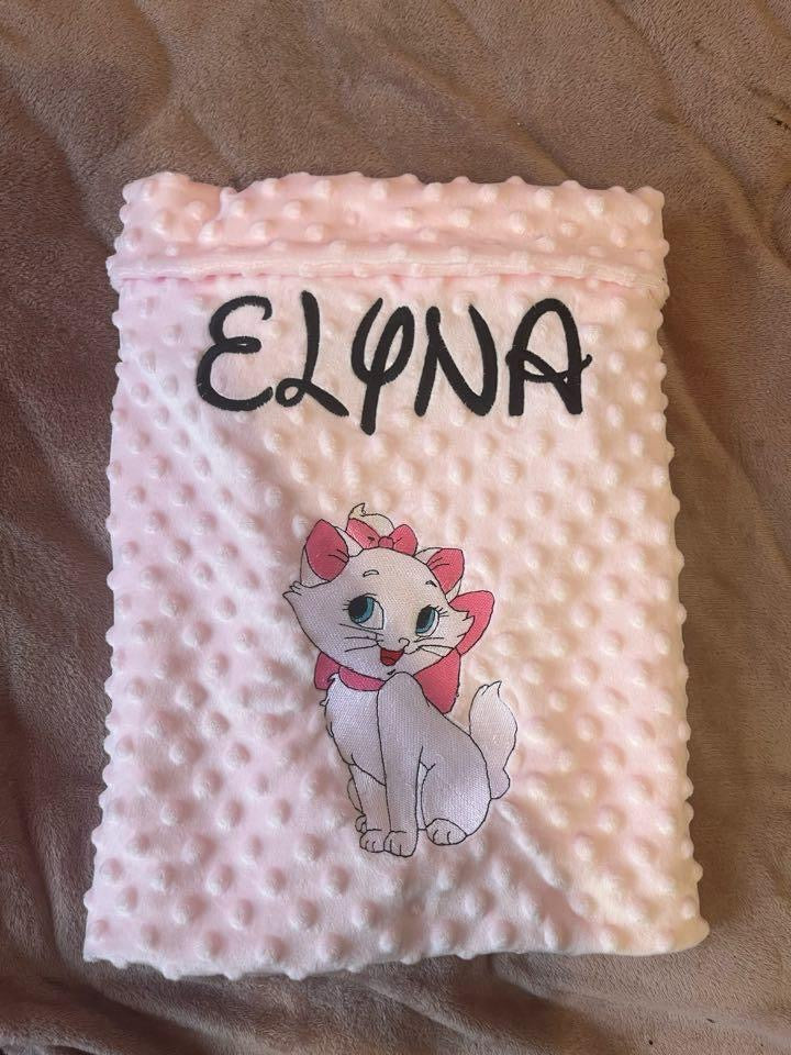 Plaide couverture bébé personnalisé broderie naissance 1mètre /80cm