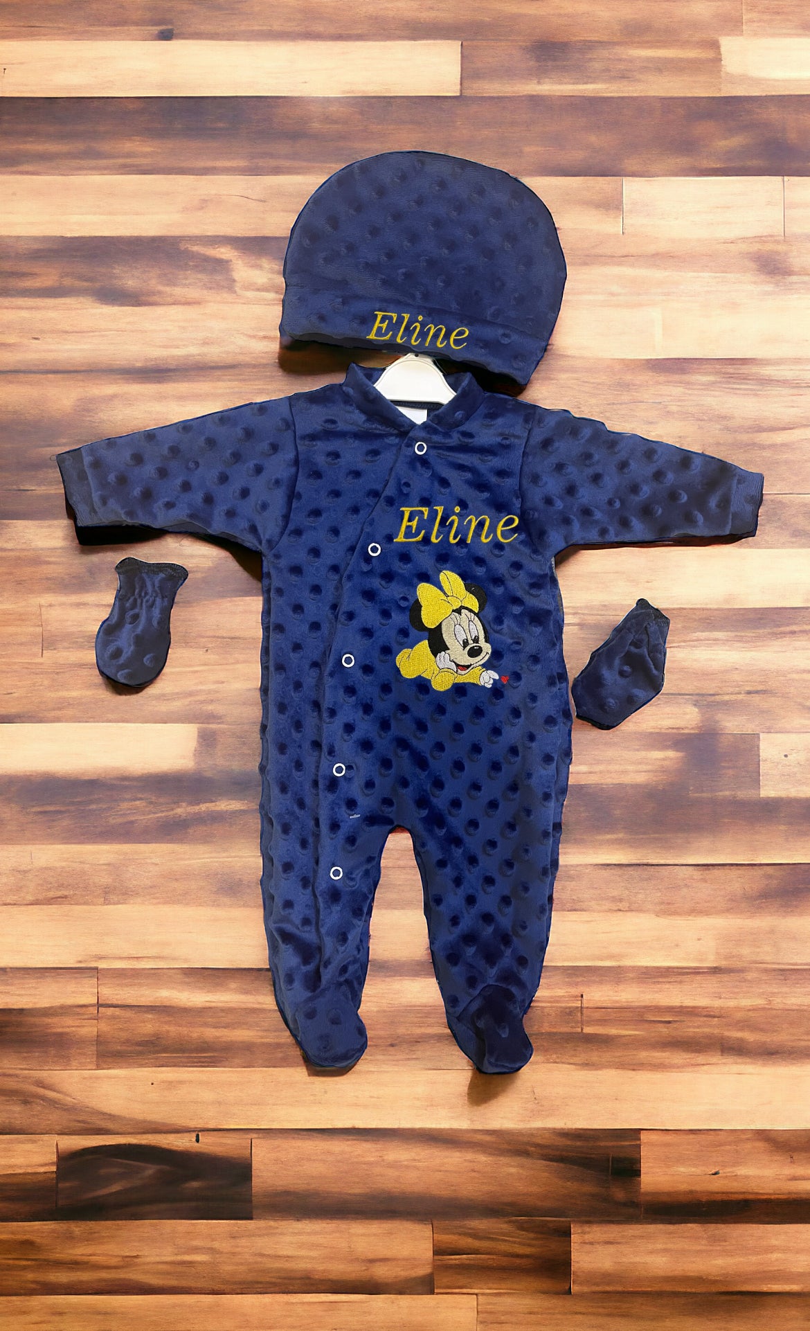 pyjama en minky avec personnalisation