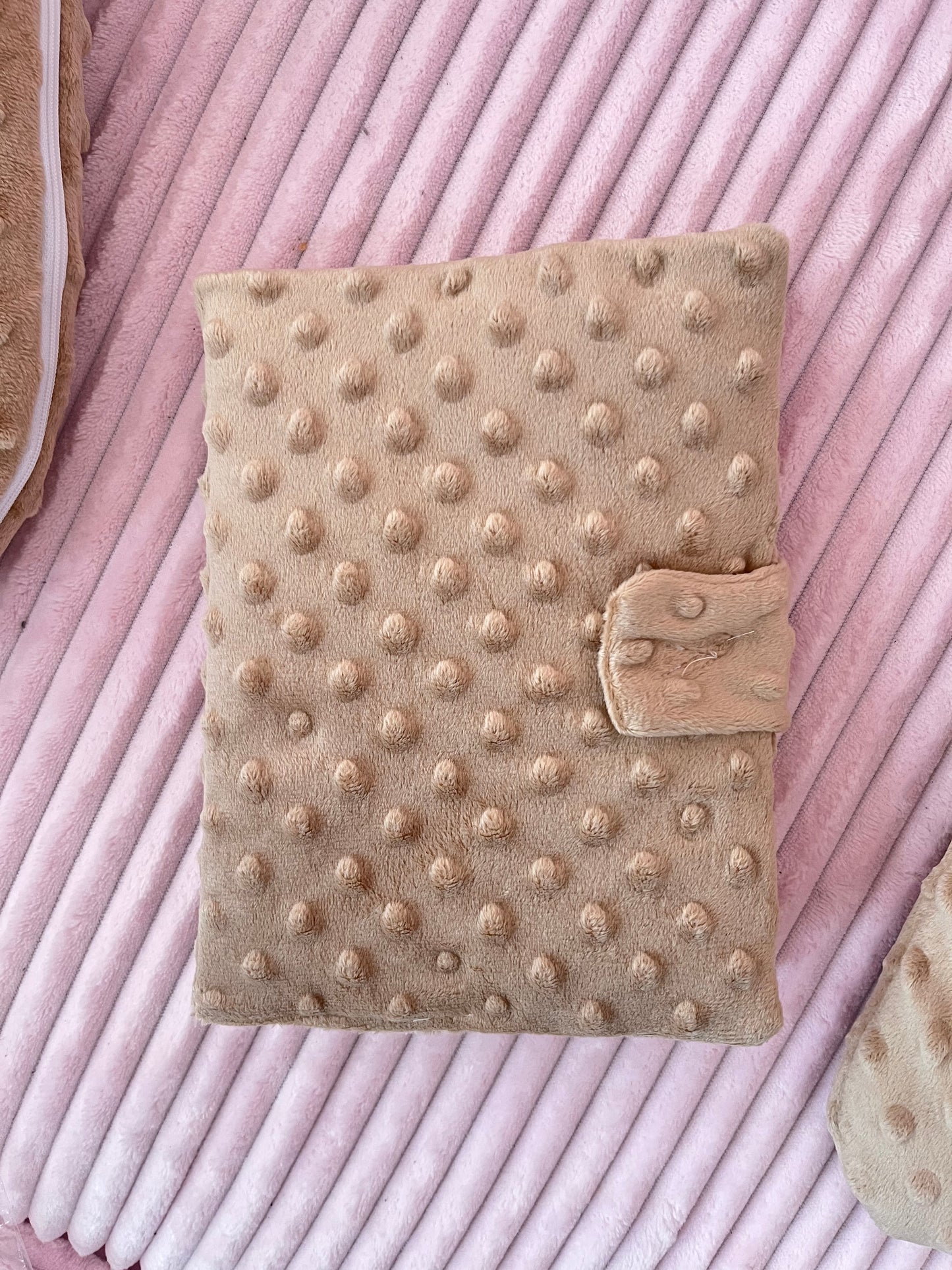 carnet de santé personnalisé en minky