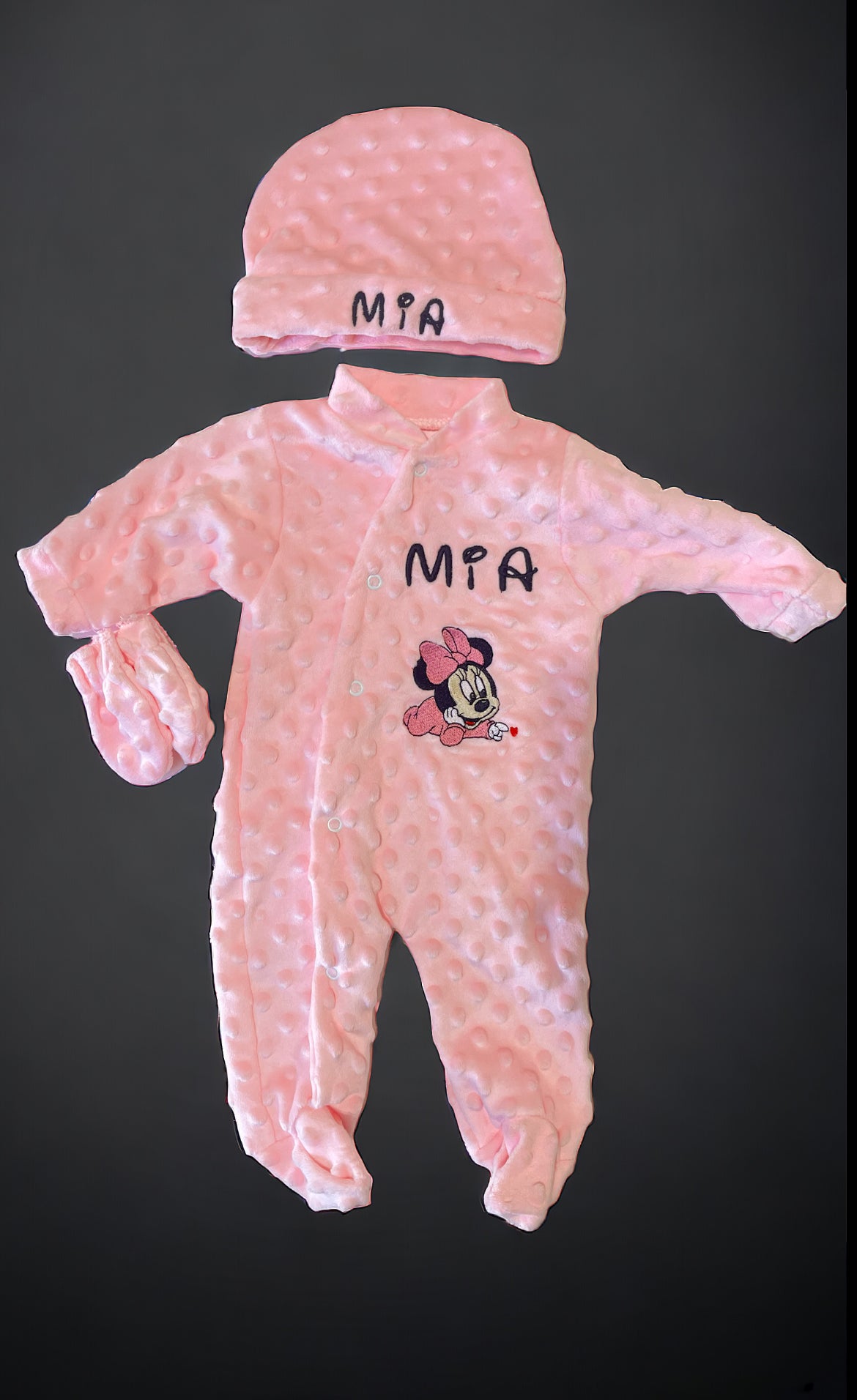 pyjama en minky avec personnalisation