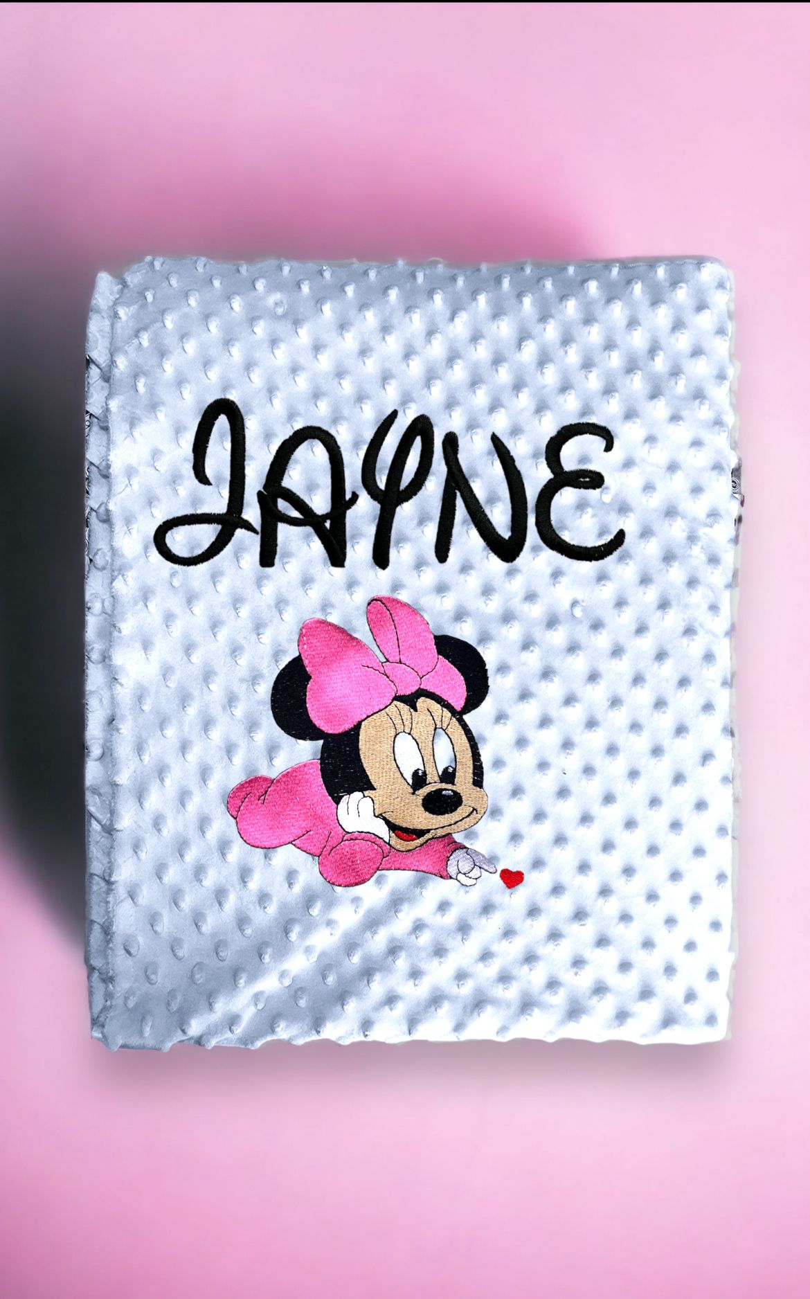 Couverture Personalisé théme minnie 100CM\80 CM