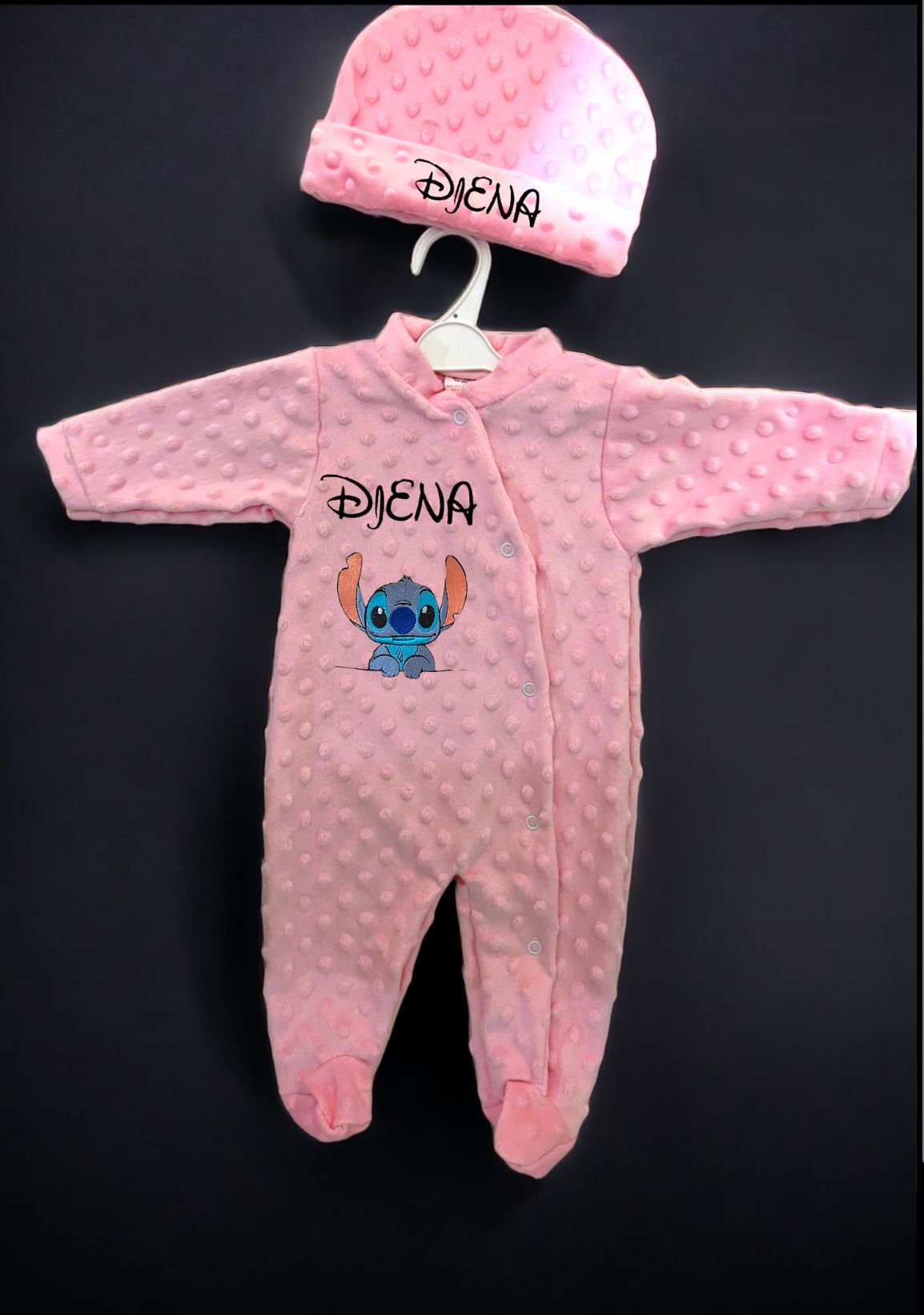 pyjama en minky avec personnalisation