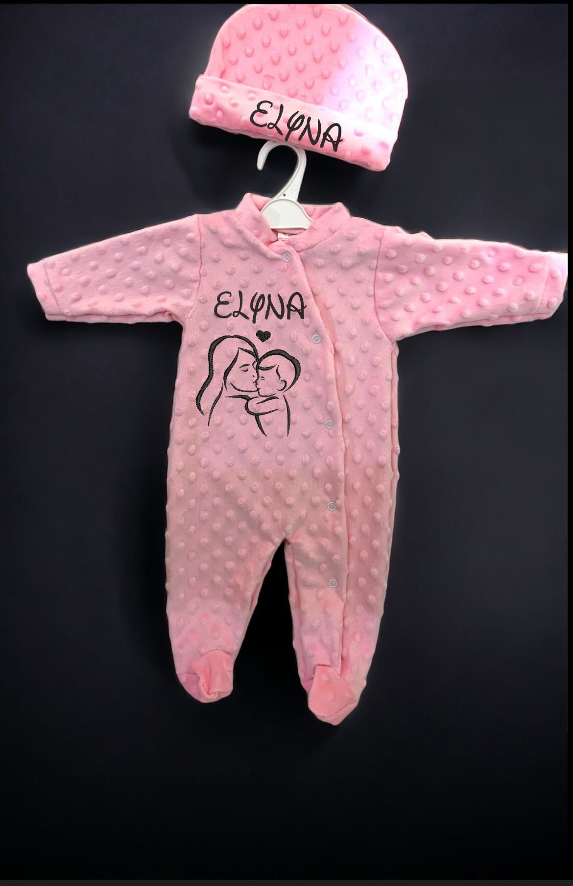 pyjama en minky avec personnalisation