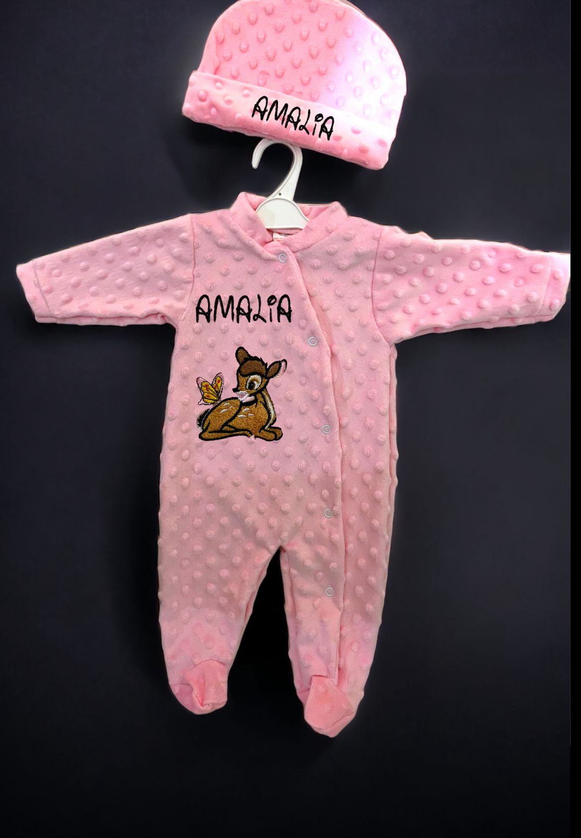 pyjama en minky avec personnalisation