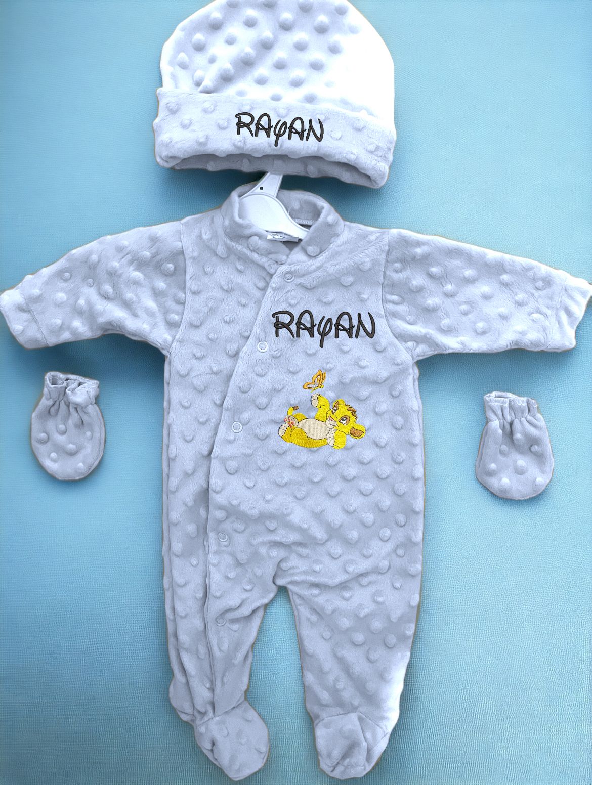 pyjama personnalisé en broderie théme naissance