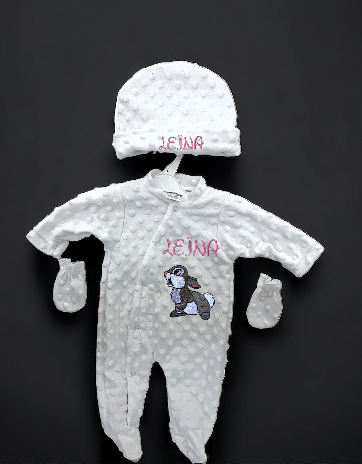 pyjama en minky avec personnalisation