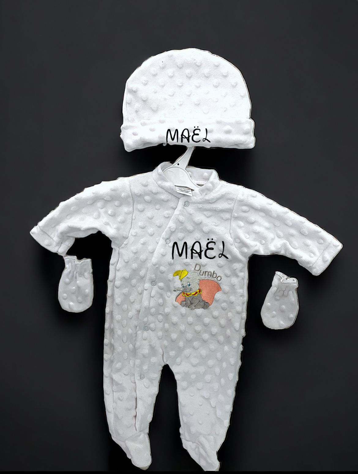 pyjama personnalisé en broderie théme naissance