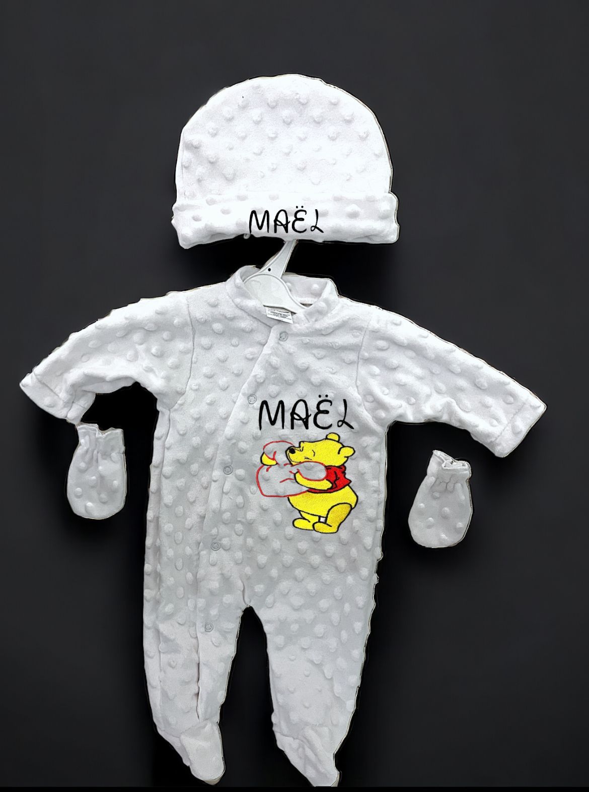 pyjama personnalisé en broderie théme naissance