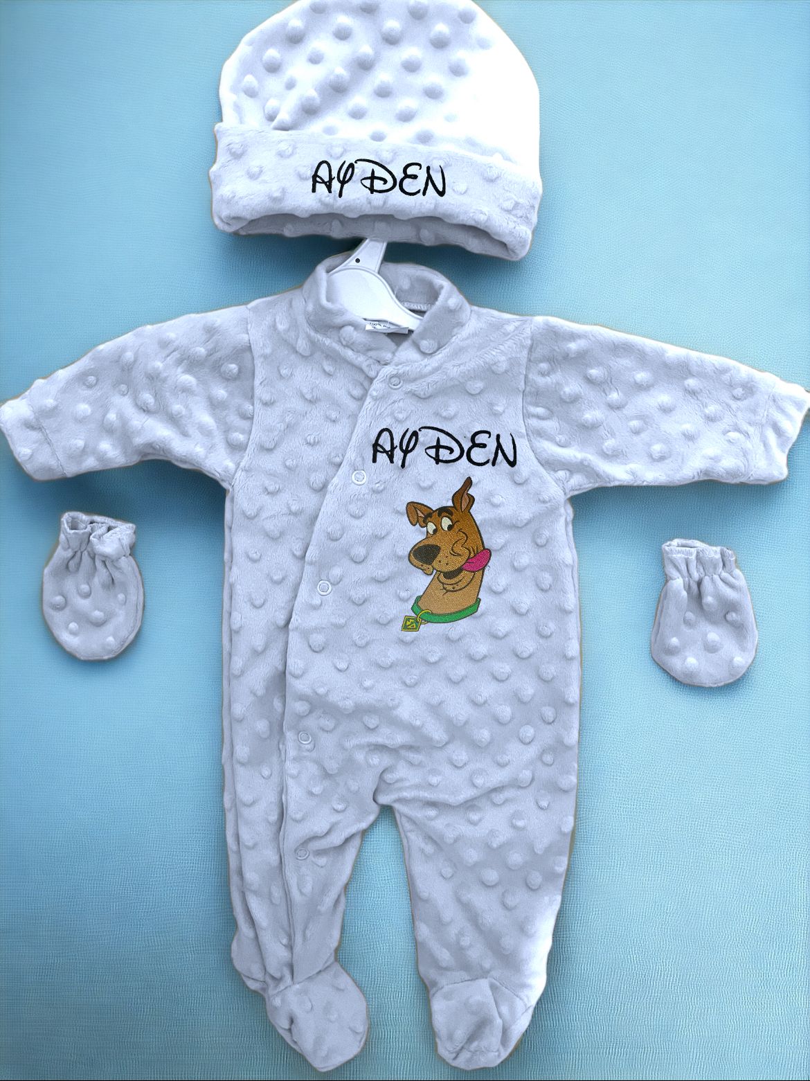 pyjama personnalisé en broderie théme naissance