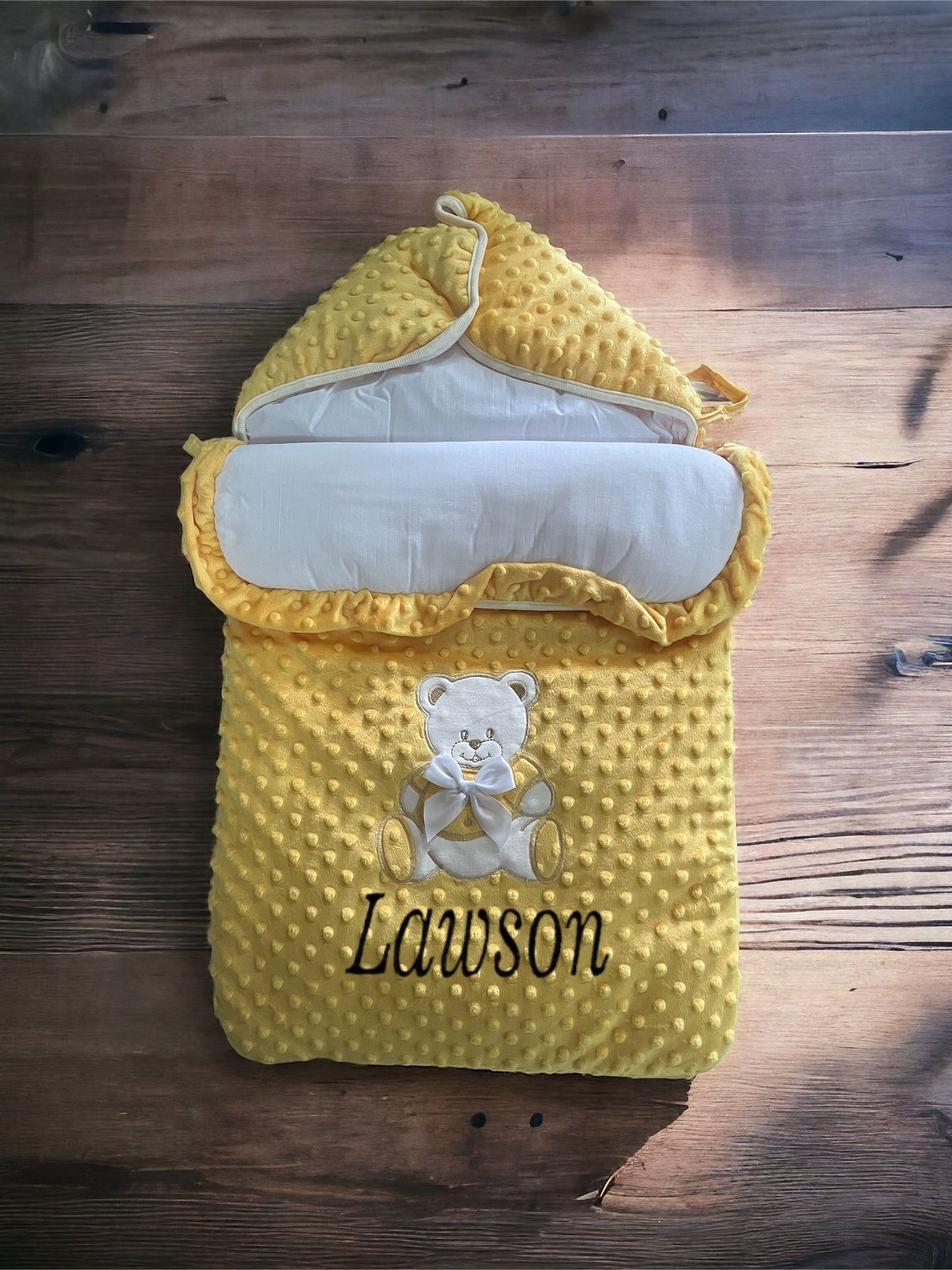 nid dange personalisé écriture au choix 0-12 mois bébé naissance