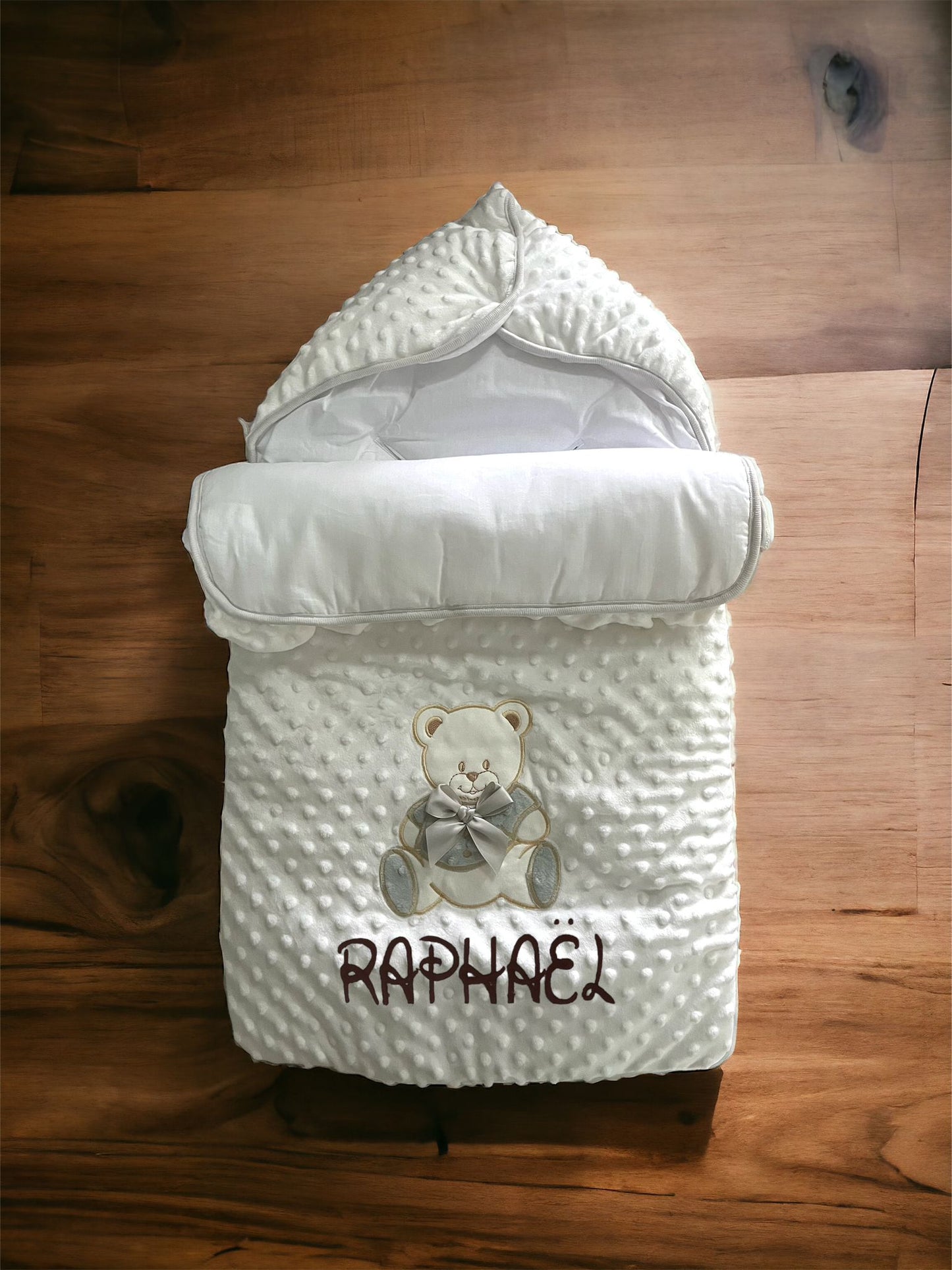 nid dange personalisé écriture au choix 0-12 mois bébé naissance