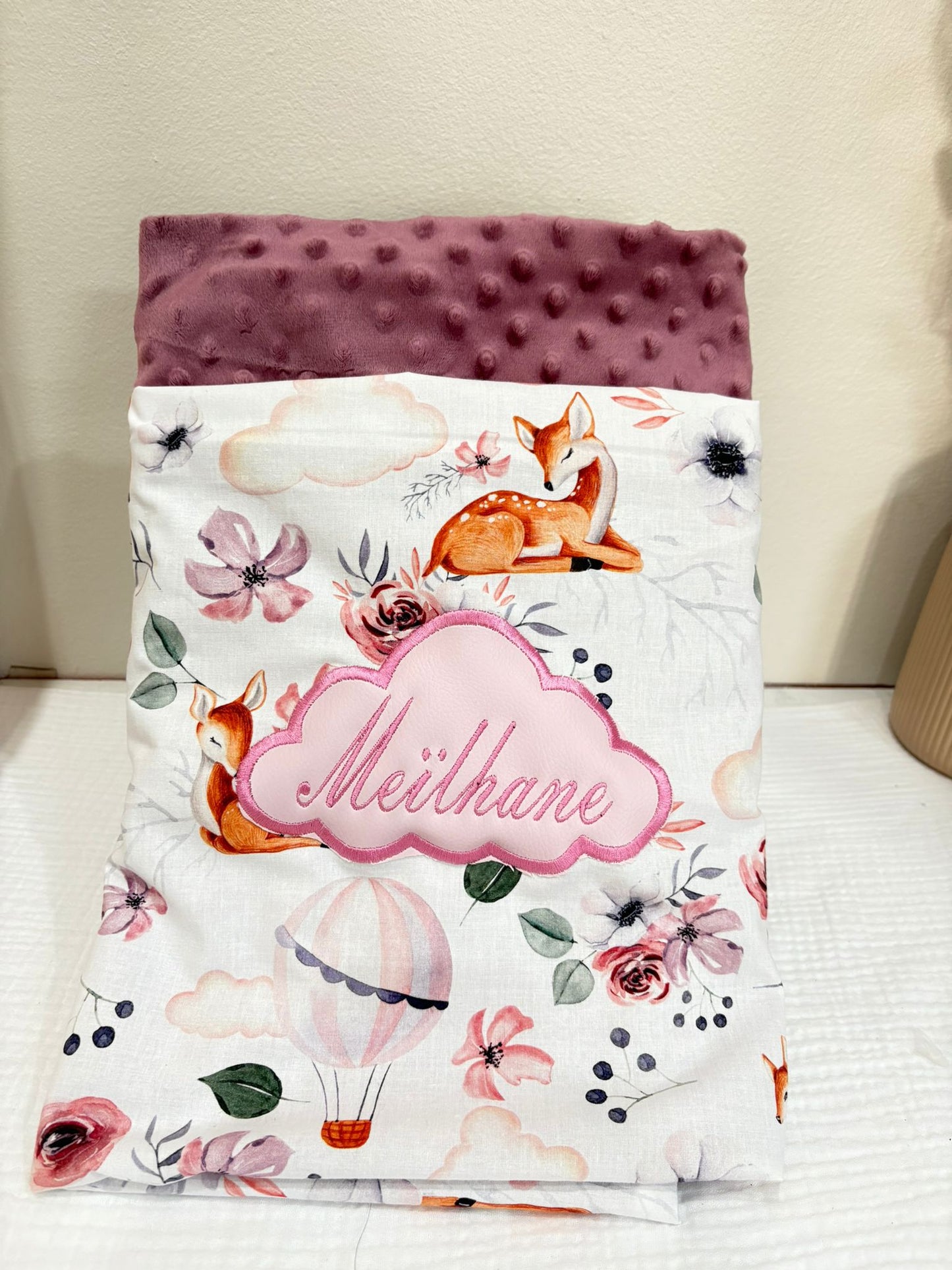 couverture minisavane bébé blanket 1 mètre / 80cm naissance