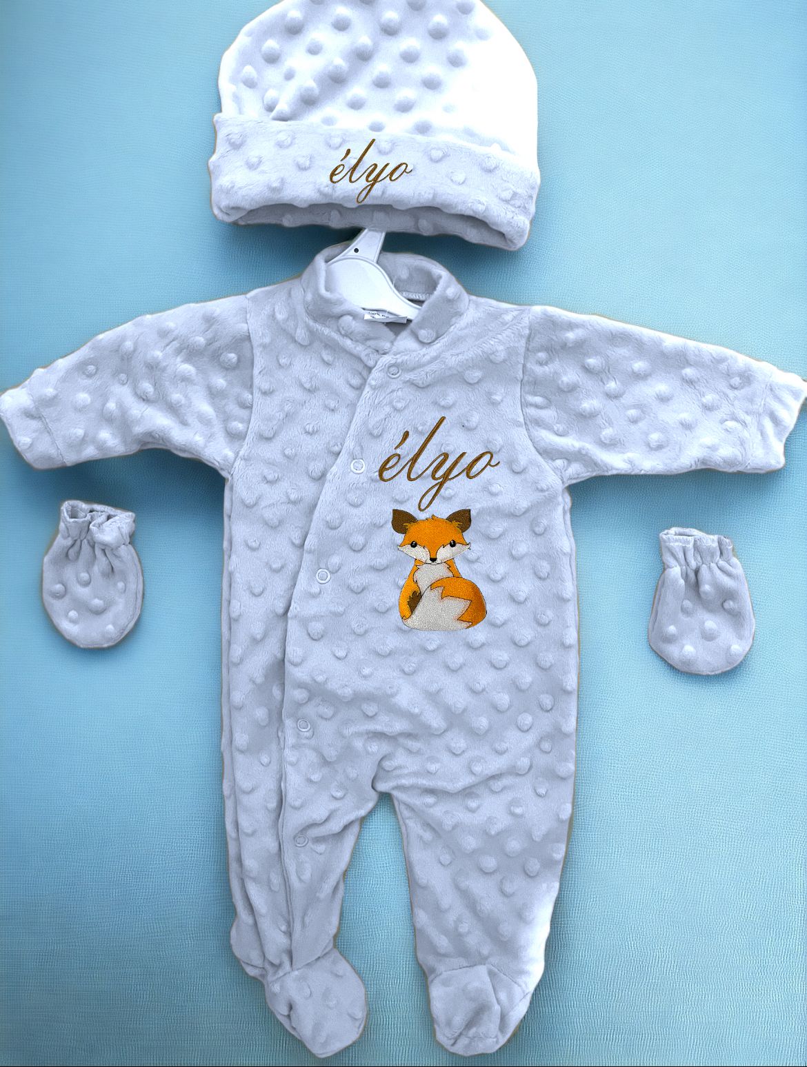 pyjama personnalisé en broderie théme naissance