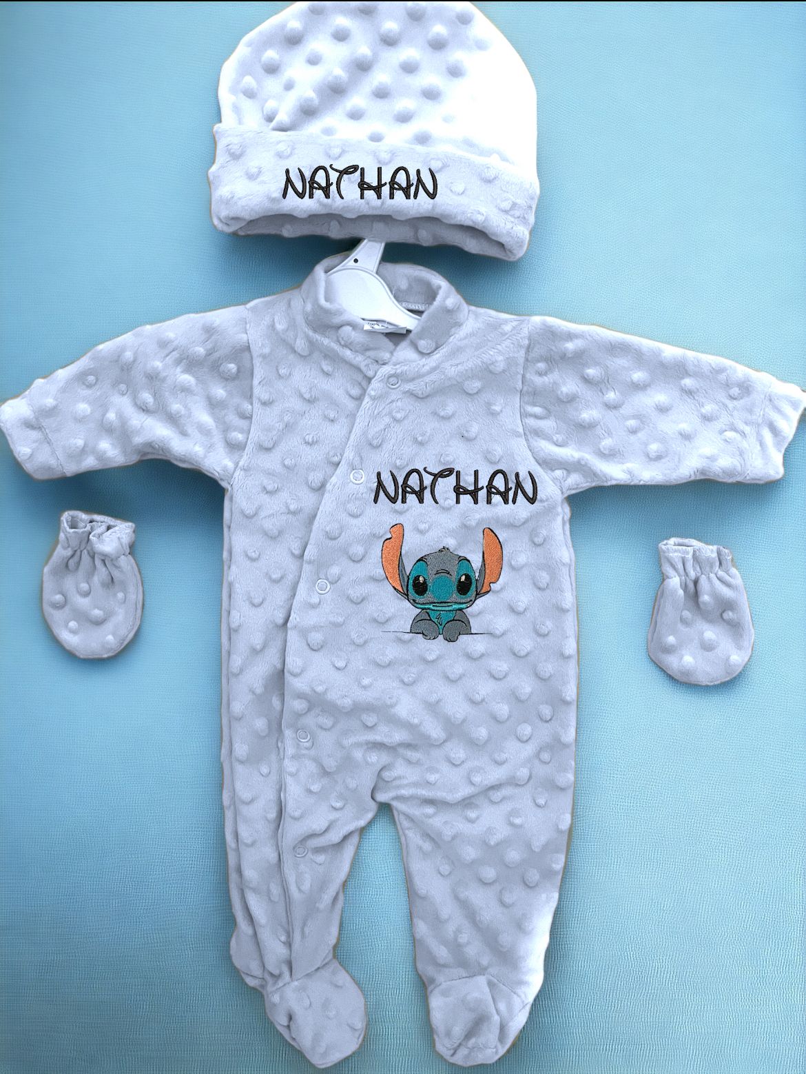 pyjama personnalisé en broderie théme naissance