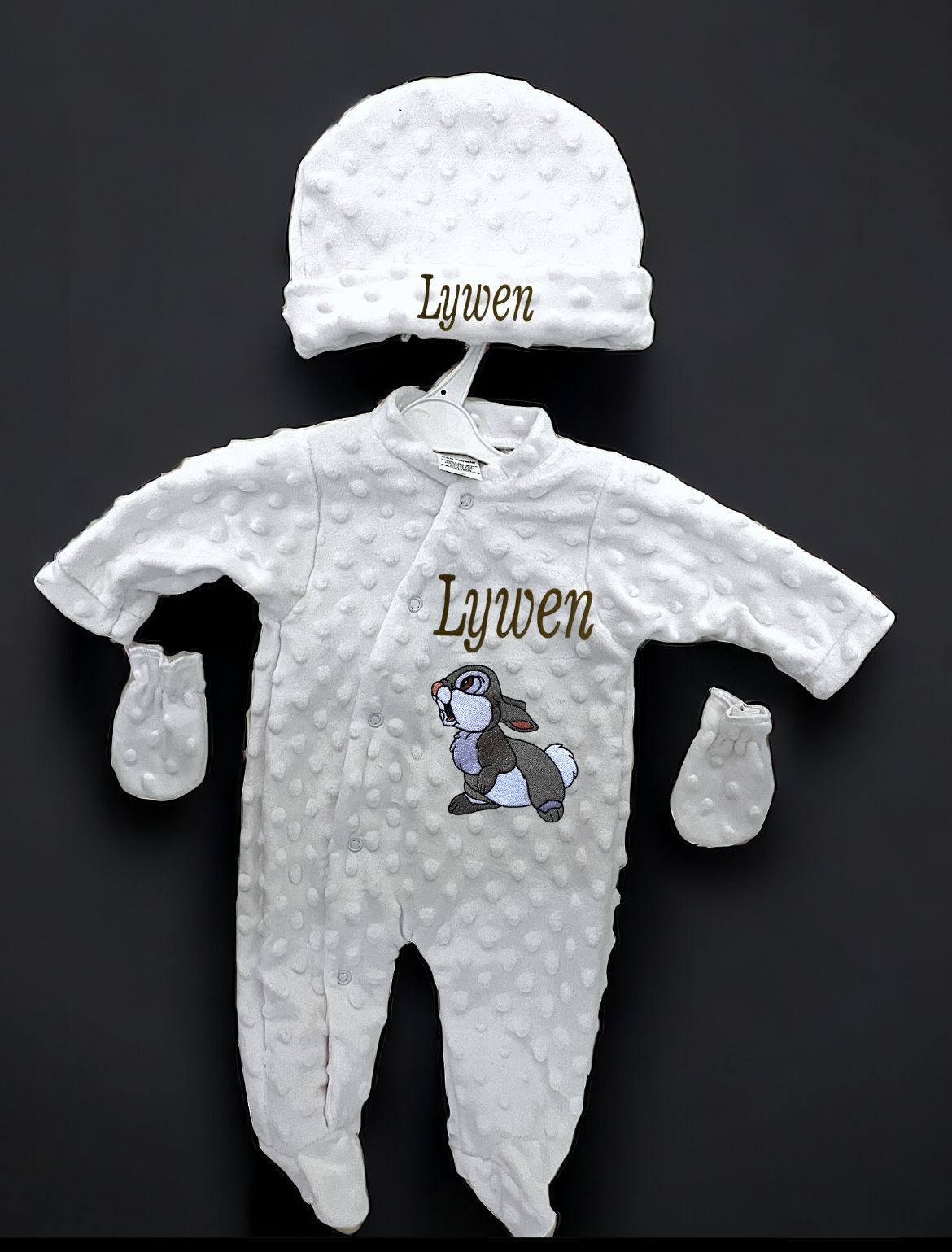 pyjama personnalisé en broderie théme naissance